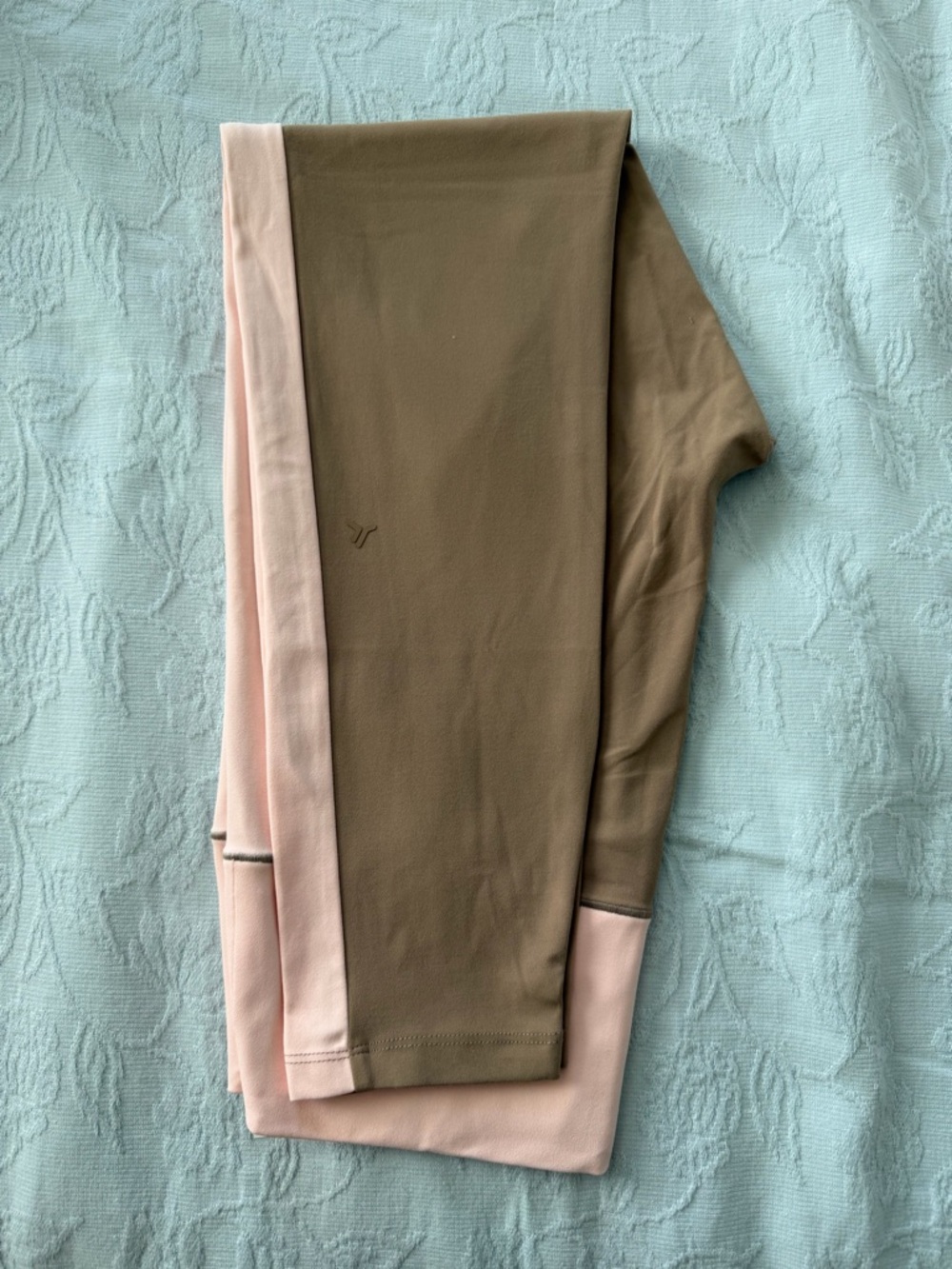 Old Navy Tan and Blush Pink Extra High -Rise 7/8 Ankle Leggings